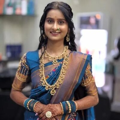 Hair, makeup and beauty work by The Sarita's Lounge, Wagholi — Instagram 9